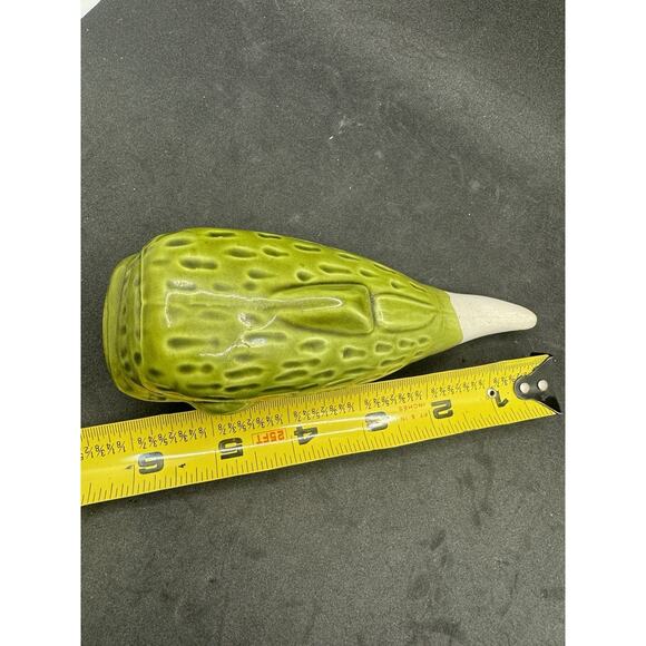 Vintage MCM ? Green Decorative Ceramic Fish App 6” Long- Very Unique - Picture 2 of 8